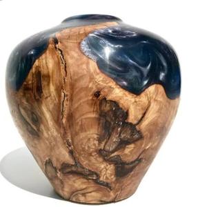 Vase de forme personnalisée pour décoration de table, vase design, nouveau design, sculpture artisanale, vase en bois rustique à prix de gros - Product Image 6