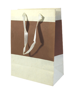 Custom Printed Logo Eco-Friendly Brown Kraft Paper <b>Bag</b> With Reinforced Handle Solid Durable Bottom Made From Art Paper - Product Image 2