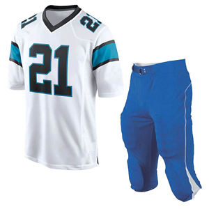 Uniformes de football américain personnalisés respirants à manches courtes 100% polyester, option grandes tailles, couleurs personnalisées imprimées - Product Image 1