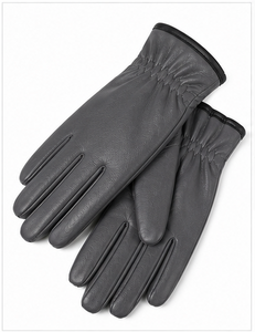 Gants en cuir élégants pour femmes, chauds pour l'hiver, avec revers en polaire, compatibles écran tactile, gants de luxe pour la mode, vente en gros - Product Image 6