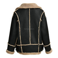 Veste décontractée en peau de mouton véritable tricotée pour homme 2025, col en fourrure de renard, grande taille, longueur standard, respirante