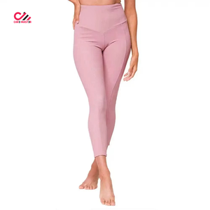 Custom Logo OEM Women's Plus Size Solid 2-Piece Yoga Set Breathable Quick Dry Eco-Friendly Seamless Sport Leggings High Quality - Product Image 5