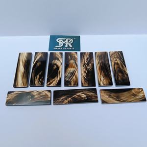 Plaques de corne de buffle naturelle de qualité supérieure, à grain doré, pour la fabrication de couteaux sur mesure et l'artisanat - Product Image 5