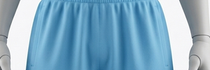 Shorts pour homme en polyester respirant, bleu clair, taille élastique, coupe classique, couleur unie, vêtements de sport d'été - Product Image 5