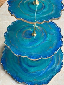 Support à gâteau en résine fait main de qualité supérieure pour la mise en scène d'événements de luxe - Product Image 5