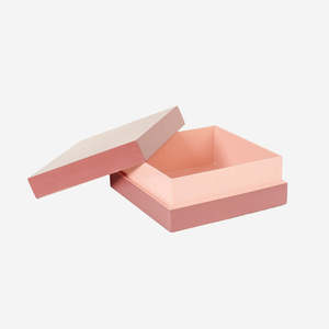 Caja de Joyería de Laca Hecha a Mano Sostenible, Color Rosa Pálido, Organizador de Almacenamiento de Dos Tonos, Regalo Elegante, Venta al Por Mayor, Proveedor B2B, OEM - Product Image 1