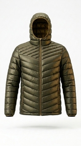 Men Puffer Jacket Lightweight Comfortable Warm Soft Fabric Casual Daily Wear <b>Winter</b> Clothing - Product Image 4