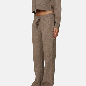 Custom Women's Stylish Flare Skinny Winter <b>Pants</b> High Quality Sweatpants with Drawstring Polyamide Fabric Latest Design - Product Image 3