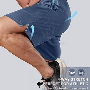 Shorts de sport en mesh pour homme, légers, respirants, séchage rapide, pour la gym, la course à pied et les activités sportives en plein air - Product Image 3