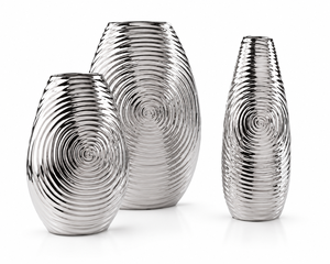 Luxury Textured Metal Floor Vase Modern Gold Silver Handmade Anti-Slip Base Wedding Home Office Centerpiece Accent Decor Art - Product Image 6