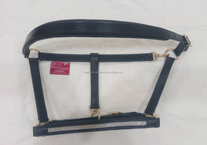 Licou de cheval de selle anglais élégant de haute qualité en cuir véritable fabriqué et vendu en gros par une société experte - Product Image 4