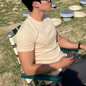 Camisetas de Hombre de Algodón con Cuello Redondo y Manga Corta, Corte Holgado, Ideales para Atuendos Casuales y Días de Verano - Product Image 4