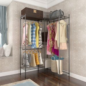 Scaffale Industriale da Parete in Ferro da 42 Pollici, Stile Vintage Retrò Nero, Fai da Te, Libreria Aperta, 2 Pezzi, 4 Livelli, Connettori e Supporti per Scaffali - Product Image 1