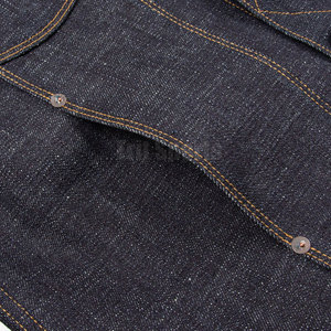 Services OEM, veste en jean pour homme de haute qualité, design personnalisé, hiver, col montant, logo sur le devant, respirante, écologique - Product Image 3