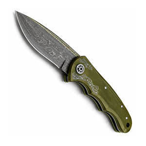 Cuchillo de Hoja Fija Hecho a Mano SHARP POINT TRADES, Estilo Sheepsfoot, Borde Recto, Mango de Cuero, Grado Industrial, Grosor de 0.5mm, TST-A-621 - Product Image 5