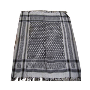 Pañuelo Árabe Cuadrado de Algodón con Diseño de Estrellas Pequeñas Tejidas en Lurex, Estilo Arafat, Suave, Transpirable y a la Moda - Product Image 2
