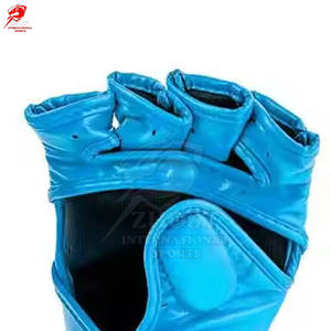 Guantes Profesionales de Cuero para MMA, para Entrenamiento de Grappling, Palma Abierta, Acolchado de Alta Densidad, Equipo de Boxeo - Product Image 4