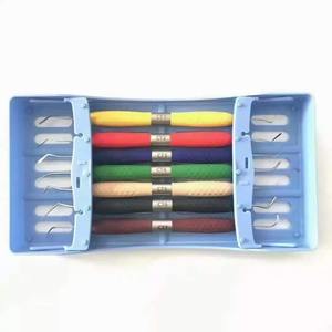 Juego de 7 piezas para injerto óseo dental, instrumentos manuales de condensación y emplumadores, material de resina, plástico y acero, Shuja Surgico, certificado CE - Product Image 2