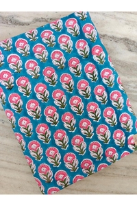 Tela de Algodón Hecha a Mano al por Mayor, Tela Estampada a Mano Sanganeri de Jaipur, Material en Bruto para Confección de Vestidos - Product Image 5
