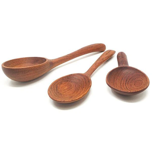 Cuillère, spatule et louche de service en bois naturel pour la cuisine – Ustensiles de cuisine en bois - Product Image 2