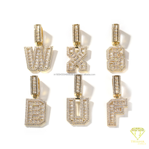 จี้ตัวอักษร CEO สุดหรู ประดับเพชร VVS มอยส์ซาไนต์ เงินแท้ 925  แบบ Iced Out สไตล์แร็ปเปอร์ ฮิปฮอป - Product Image 5