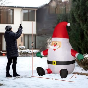 Pupazzo di Neve Gonfiabile Natalizio per Decorazioni Esterne Festive - Product Image 3