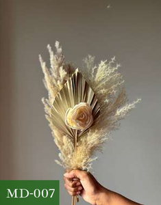 Ramo de Flores Secas Naturales, Hierba de Pampas, Eucalipto, Arreglo Floral para Boda, Decoración del Hogar, Regalo - Product Image 1