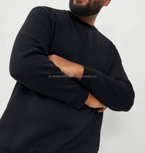 OEM venta al por mayor Sudadera con capucha para hombre 80% Algodón 20% poliéster de gran tamaño Casual liso cuello redondo ropa Unisex para el invierno - Product Image 2