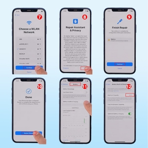 <span class=keywords><strong>Batterie</strong></span> Li-Ion Wenxi OEM de remplacement 3,75 V pour modèles 7-13 Pro Max - Garantie 12 mois, 100 % testée, noire, en stock - Product Image 4