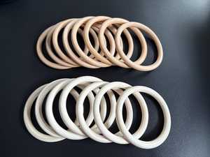 Bracelets en bois avec perles d'imitation, design rond classique pour les occasions de fête féminines - Product Image 4