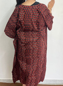 Vestido Kaftán Largo de Algodón Estampado para Mujer, con Sensación Cómoda y Apariencia Moderna - Product Image 4