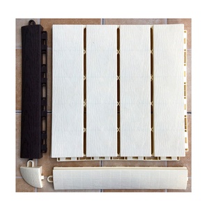 Dalles de terrasse en plastique PP à suspendre, imitation bois, pour sols sportifs et jardins - Product Image 1