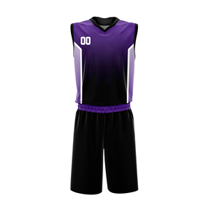 Tenue de sport respirante en polyester imprimé, uniforme de basketball personnalisable (couleurs et logo), anti-humidité, séchage rapide - Product Image 5