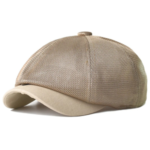 OEM Mesh Breathable Ivy Hat Button Top Newsboy Baker <b>Boy</b> Flat <b>Cap</b> Unisex Summer Outdoor Adult Custom Color Logo - Product Image 6