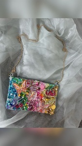 Bolso de Mano de Diseño con Cuentas Multicolores para Mujer, Artesanía Elegante para Fiestas, Uso Diario y Ocasiones Especiales - Product Image 3