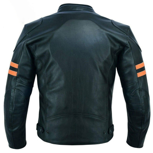 Veste de moto pour homme au design optimal, impression de logo personnalisée, matériau en cuir respirant, nouvelle arrivée, vêtements de course automobile - Product Image 3