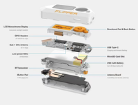Kit Geek Flipper Zero, outil multifonction open source, outil de programmation RFID, appareil Flipper Zero, outil multifonction open source pour les geeks