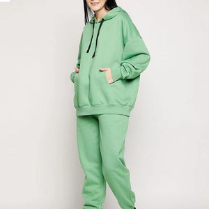 Conjunto de Sudadera con Capucha para Mujer, Top Corto Personalizado, Chándal Liso, Traje de Una Pieza para Correr, Mono de Tallas Grandes, Chándales para Mujer - Product Image 2