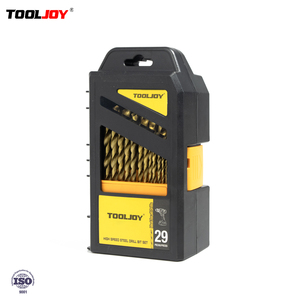 Tooljoy Pro 29-Piece Titanium HSS khoan bit Thiết lập tốc độ cao thép Twist & nề cho kim loại, gỗ & bê tông khoan - Product Image 4