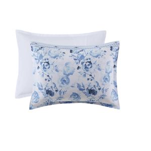 Floral <b>Striped</b> <b>Duvet</b> Cover <b>Set</b> for Twin/Twin XL Comfy Bedding Solution - Product Image 2