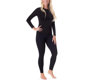 Venta al por mayor a precio directo de fábrica, ropa interior térmica sin costuras transpirable fabricada por OEM, color liso, calzoncillos largos para mujer - Product Image 3