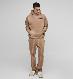 Wholesale Unisex Tracksuit Custom Pullover Blank Plain Sweatsuit Baggy Oversized Hoodie and Sweatpants Set <b>Sweat</b> <b>Suits</b> <b>Men</b> - Product Image 3