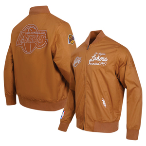 Custom Unisex Lakers Varsity Jacket with Breathable Wool/Polyester Winter Front Logo Embroidery Patch OEM/ODM - Product Image 1
