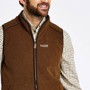 Chalecos de lana personalizados de última tendencia para hombre, sin mangas, a precio asequible, con cremallera. - Product Image 6