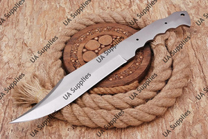 Cuchillo de Caza Hecho a Mano de Acero al Carbono, Hoja Fija de Punta Caída, Mango de Acero al Carbono, Personalizable ODM/OEM/ODM/OBM, Industrial, DIY - Product Image 5