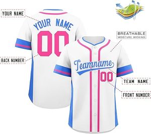 Custom <b>Baseball</b> Jersey Personalized Design Name Number Logo Button Down Shirt Athletic Uniform for Men Women Youth - Product Image 3