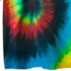 Custom <b>Rainbow</b> Tie Dye T <b>Shirt</b> 100 Percent Cotton Oversized Streetwear Crew Neck Summer Tee OEM ODM Wholesale - Product Image 3