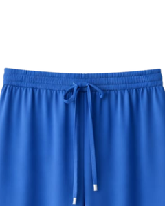 Pantalones Deportivos Anchos Azul Rey para Mujer, Cintura Elástica con Cordón, Pantalones Casuales Holgados, Fabricante OEM, Suministro al por Mayor - Product Image 4
