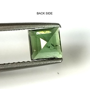 Turmalina verde natural calibrada de corte cuadrado de 5x5 mm, facetada, piedra preciosa suelta de 0.85 quilates para la fabricación de joyas. - Product Image 6