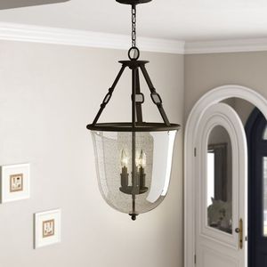 โคมไฟแขวนกลางแจ้งทรงกลมทันสมัยพร้อมกรอบกระจกและโลหะ โคมไฟเพดานสำหรับสวน - Product Image 2